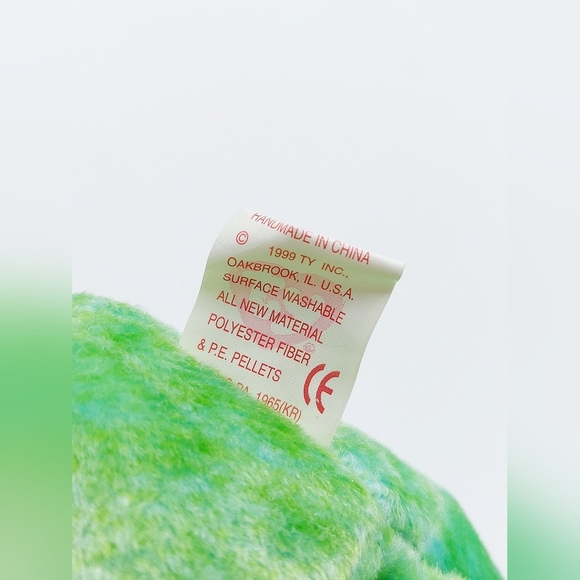 Vtg Retired Ty Beanie Baby Kicks the Soccer Bear Plush Toy‎ - Picture 6 of 8